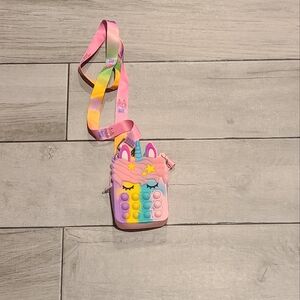 🍕 Unicorn mini pop it bag🧁🍋🌷☃️🦋🐯🐠🍬🍿